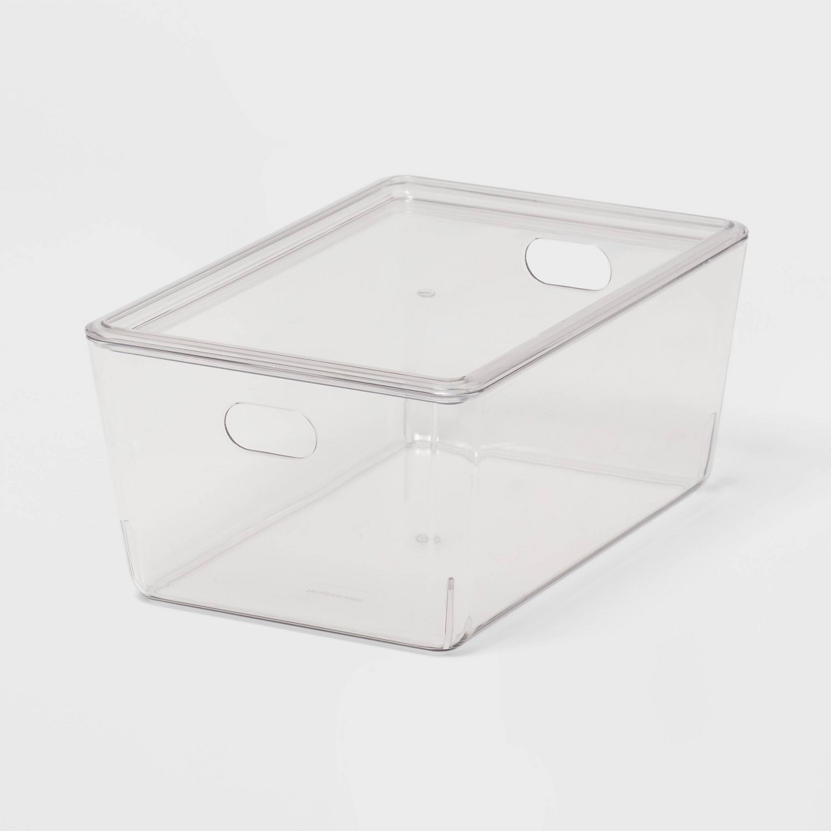 4L Stacking Clear Bin with Lid